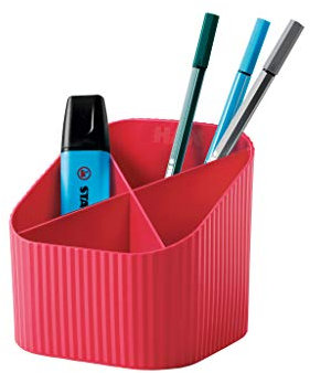 HAN Schreibtischköcher Re-X-LOOP – say yes to 100% recycled, modernes, junges Design für alle Schreibtischutensilien, rot, 17238-917