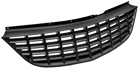 Kühlergrill vorne kompatibel mit Opel Corsa D 2006 2007 2008 2009 2010 3 Türen 5 Türen Front Central Grill Sport GV-232 Kühlergrill Sport Mattschwarz