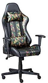 Inter Link - Gaming - Bürostuhl - Ergonomischer Stuhl - Camouflage Design - Action Hero