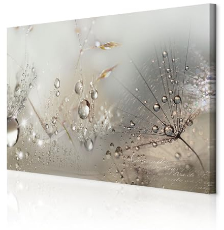 decomonkey Akustikbild Pusteblume 120x80 cm 1 Teilig Leinwand Modern Bilder | Wandbilder XXL, Schallschlucker, Schallschutz, Akustikdämmung, Wandbild, Deko, Leise, Blumen, Natur