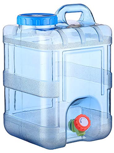 ProsperveilUK Wasserkanister,5-22 L Wasserbehälter mit Hahn,Wassertank Camping mit Griffen,Wasserspender mit Wasserhahn,Trinkwasserkanister Camping,Getränke Wasserkanister,Lebensmittelecht (15 Liter)