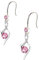 TOFBS Pendientes Colgantes Espiral Elegantes Cristales Brillantes Joyería Mujer Accesorios Plateados Estilo Curvo Decorativos