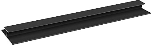 NRG 10mm Joining Bar H Trim Strip 2.6m Black for Plastic Bathroom Panels Ceiling Cladding Bathroom PVC Panel