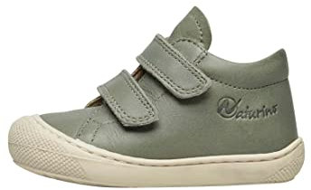Naturino Cocoon VL-Chaussures Premiers Pas en Cuir, Vert foncé 22