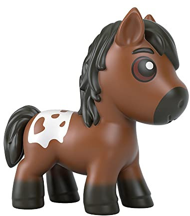Mini-Sammelfiguren Precious Ponies inspiriert von The Movie Spirit Untamed – Pony Diego ~ Braunes Pferd mit weißem und schwarzem Rand ~ Unopened Identified Blind Mystery Bag ~ Serie 1