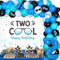 2. Geburtstag Dekorationen für Jungen, Zwei coole Geburtstagsparty-Dekorationen, zwei coole Ballon-Girlanden-Kit, zwei coole Sonnenbrillen-Themen-Hintergrund, Nummer 2 Folienballon, 2. Geburtstag