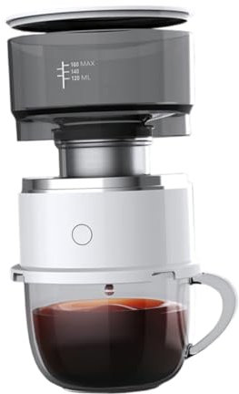 BESTonZON Automatic Pour-Over Coffee Machine Maker Drip Pot Espresso Maker for Home Office Use Random Style