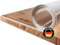 Trente Tischfolie 3mm dick - Tischschutz mit abgeschrägten Kanten - transparente Tischdecke Eckig - Schutztischdecke Größe wählbar - Schutzfolie Abwaschbar - 90x100