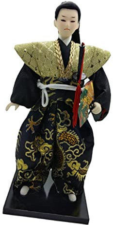 Luwecf 30cm Große Japanische Vintage Kimono Asiatische Mädchen Modell Geisha Puppe Figur, Japanische Samurai -1
