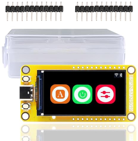 Binghe ESP-32-S3 mit 1,9 Bildschirm LVGL, ESP-32-S3 für ESP-32 Display Entwicklungsplatine mit 170 * 320 Intelligente Anzeige LCD-TFT-Modul WiFi + Bluetooth 8M PSRAM 16M Flash Kompatibel mit Arduino