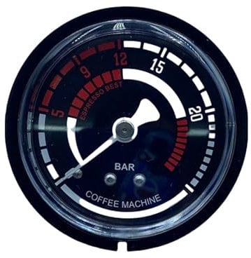 Iron Case Capillary Gauge Coffee Maker Gauge Internal Thread Gauge Capillary Gauge for Espresso Machines Pressure Gauge