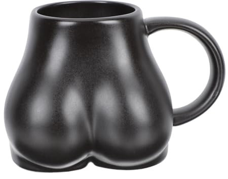 Tasse de cul en forme de tasse tasses à expresso tasse drôle en céramique tasse de forme tasses à expresso noires tasse en forme tasses à café en céramique avec couvercles expresso Miss avec couvercle