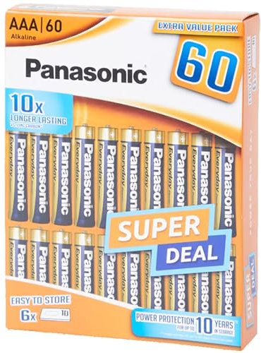 Alkaline Batteries - Pack 60 Units (AAA)