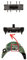 Power Button, Bluetooth Mode, Sliding Spring Switch Replacement for Bose QuietComfort 45 35 I II - Parts, Small, Green/black