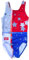 USA Gymnastikanzug Rot Weiß Blau mit Sternen, Rot/Weiß/Blau, AXS
