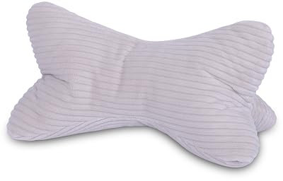 Leseknochen XXL 60x30x30 cm Cord Cream Nackenkissen beige Knochenkissen Nackenrolle Lesekissen Öko-Tex 100 Zertifiziert und 60°C waschbar - Kissen für Nacken, Knie o. Bauch zum Lesen/Relaxen