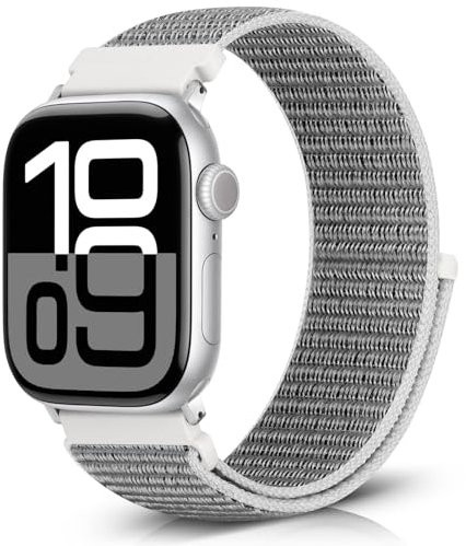Bcuckood Nylon Sport Armband kompatibel mit Apple Watch Armband 38mm 40mm 41mm 42mm 44mm 45mm 46mm 49mm für Damen Herren, Sport Solo Loop Armband für iWatch Serie 10 9 Ultra 8 7 6 5 4 3 2 1 SE