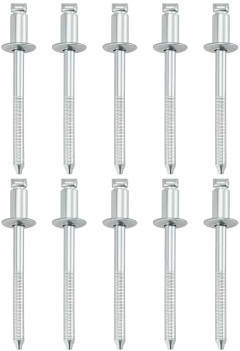 LT Easiyl 10 pièces Levier de vitre de porte de voiture en métal rivets à pression Régleur de rivet Clip de fixation A0049902897 Compatible avec Mercedes Benz CLASSE C W204 Argent