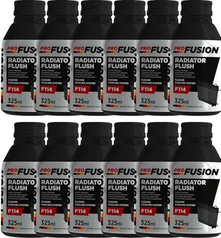 ProFusion Limpiador de Radiador - Limpia de Circuito de Refrigeración - Eliminador el óxido y Las Incrustaciones. F114 Radiator Flush - 325ml (12)