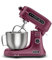 Karaca Pro Artisan Robot Cuisine Multifonctions 1600W, Pétrin avec Balance Intégrée et Minuteur, Bol Inox 5L, 12 Vitesses, Écran Tactile, Silencieux, Couvercle Anti-Éclaboussures, Royal Berry