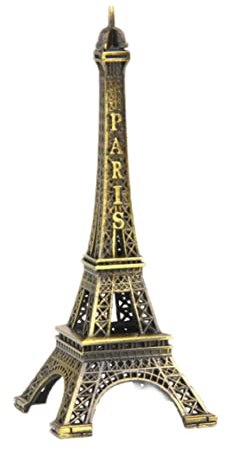 Jorzer Eiffelturm-Dekor Eiffelturm-Statue Metall Mini-Dekoration Pariser Eiffelturm-Figur Tischdekoration 10 cm Eiffelturm-Ornament