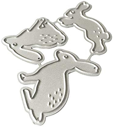 Zeiwohndc Kaninchen Hase Metall Stanzformen Schablone Scrapbooking Album Stempel Papier Karte Prägung Handwerk