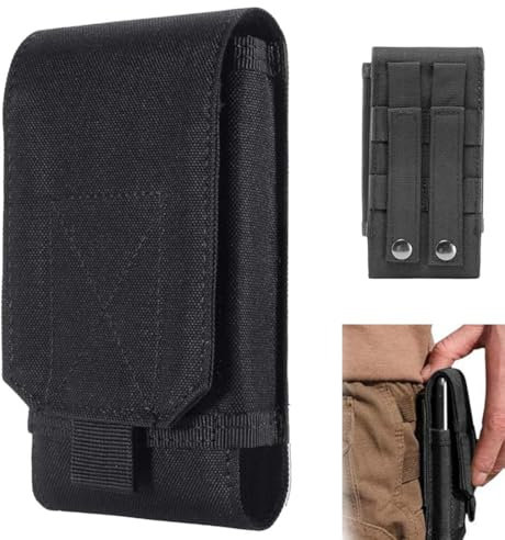 Handy Gürteltasche Premium Gürtel Tasche Handytasche Halterung Universal Handy Gürteltasche Outdoor Handyhülle, Nylon Gürtel Handytasche, robuste Schutzhülle mit Karabiner