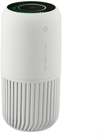 Sandyseptember Portable Mini Air Purifier, Multifunctional Electronic Air Cleaner with USB Connection for Home, Office. Bathroom, Kitchen, Car, Cubicle(white)