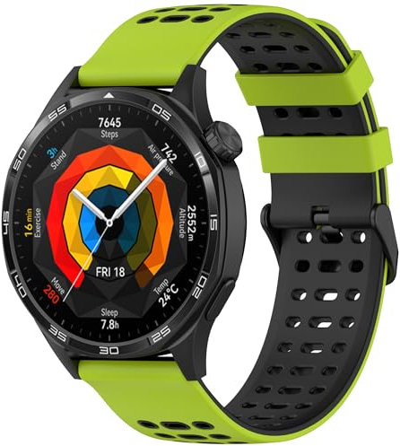 SITAFU Correa de liberación rápida Compatible para Samsung Galaxy Watch 3 45mm/46mm/Huawei GT 2 46mm, 22mm Deportiva Muñequeras Suave Silicona Reemplazo Compatible para Samsung Gear S3 Frontier