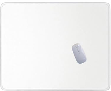 Mouse Pad, Mouse Mat for Home, Square Mouse Pad 22 x 18 cm, Easy Gliding,Spill-Resistant Surface, Durable Materials, Compatible with Laser and Optical Mouse for Office Gaming Laptop White