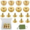 8 Pcs Luggage Flat Stud Rivet, 10 * 6mm Round Screw Studs, Handbag Feet Nailhead, Mushroom Rivet Studs, Dome Spikes Stud, Round Head Screw-Back Spike, for Clothing Shoes Leather Craft Belts Bags