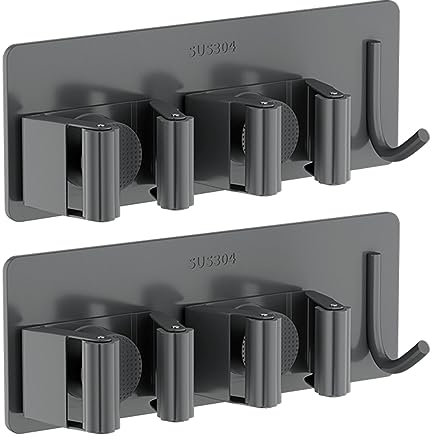 Duyeuau Gancio per scopa in acciaio inox, montaggio a parete, per bagno, lavanderia, bagno