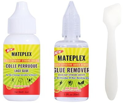 Colle Perruque et Dissolvant extension adhesive - Forte CaractéRisation/Hydrofuge Et OléOfuge, Pour Adhésifs&Rubans à Cheveux