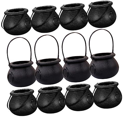 SOLUSTRE 12 Pezzi Mini Secchielli per Halloween Contenitori Leggeri Decorazioni Festive e Feste Compleanno