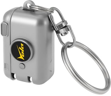 Vola Nail Clippers Mini and Portable - Collapsible Stainless Steel Clipper with Camera Design, Mini Nail Tools for Travel Office Home, Silver