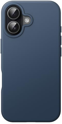 JETech Liquid Silicone Case for iPhone 17 6.3-Inch, Silky Soft Touch Full-Body Protection, Anti-Scratch Shockproof Phone Cover with Microfiber Lining (Navy Blue)