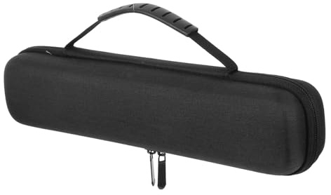 CIYODO Aufbewahrungstasche Schwarz Eva für Haarglätter und Lockenstäbe mit Innentaschen Hartschalen Multifunktional Stilvolles Design für Reisen und Zuhause