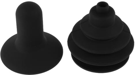 Joystick Abdeckung 2 Stück, für Elektrorollstühle, Schwarz, Gummi | Handgriffkappe und Staubschutz, für Elektrische und Drive Rollstühle, Schnelle Montage