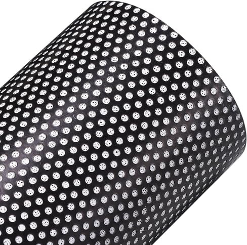 JSCARLIFE Auto Fensterfolie,Auto Scheibenfolie Perforiert Sichtschutzfolie Selbstklebend Perforiert Schwarz,Perforierte Tönungsfolie für Dach,Tür,Balkon,Büro (Schwarz, 50 * 200CM)