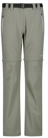 CMP Damen Zip Off Trekking Hose mit Dry Function wandelbar, schnelltrocknend & atmungsaktiv mit Dry Function, 4-Wege-Stretch & UV-Schutz. Gr. 38 = S