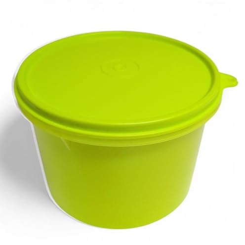 Tupperware Sommer Drops Clarissa Schüssel Kaffeedose mit Hängedeckel auslaufsicher Hitparade Frischedrops 1200 ml Frischhaltedose 1200ml lime gelb