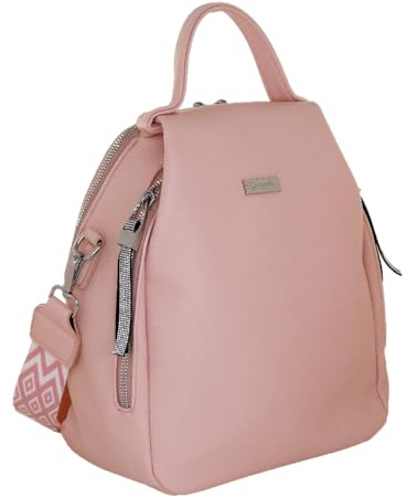 Camomilla Milano Zaino Chic Donna, Similpelle, Collezione Frizzy, Colore Rosa