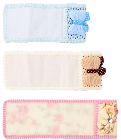 BETOOKY Remote Control Covers Protective Dustproof Bowknot Cases Lace for 3pcs Air Conditioner, Easy to Clean and Attractive Storage Solution Random Color Tv Remote Controls