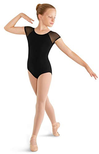Bloch Mirella Girls Soft Mesh Cap Sleeve Dance Leotard
