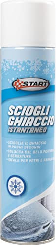 START - Spray Deghiacciante Auto | Sciogli Ghiaccio Istantaneo | Sblocca Portiere e Serrature | Ideale per Vetri e Parabrezza | 400 ml