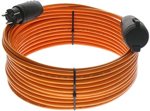 Verlängerungskabel 10 Meter IP54 Außen Verlängerung 10m Stromkabel Außenbereich Kabel Strom Verlaengerungskabel Gummikabel H07BQ-F 3x1,5 Schuko Outdoor Extension Cord