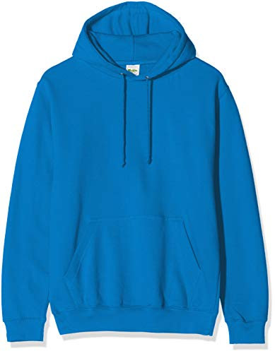 AWDis Men's College Hoodie, Blue (Sapphire Blue), X-Small