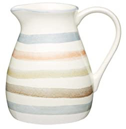 KitchenCraft Jarra de Cerámica para Leche, Jarra de Gres para Crema, Leche, Agua y Más, Jarra de Cocina de la Colección Clásica, 500ml, 12.5 x 12.5 x 9.5cm, 1 Cantidad