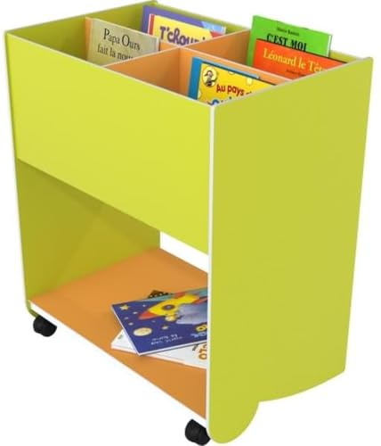 Paperflow Schulbuchkasten Kunststoff mittelgroß gelbgrün/orange