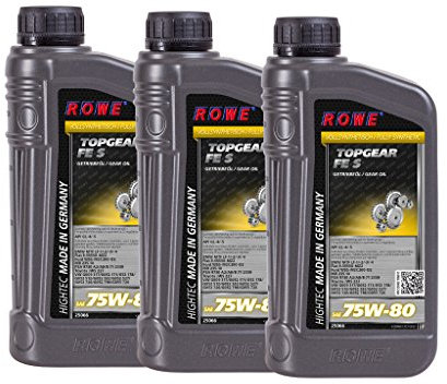 3 (3x1) Liter ROWE HIGHTEC TOPGEAR FE SAE 75W-80 S